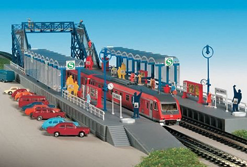 Kibri 37756 - S-Bahn Haltestelle mit Steg ´Goldberg´