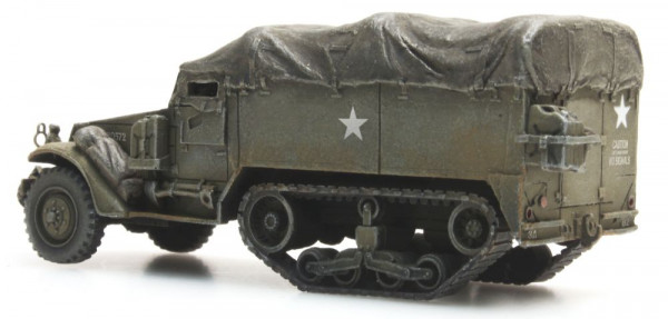 Artitec 6870439 - US M3A1 half-track personnel carrier train load