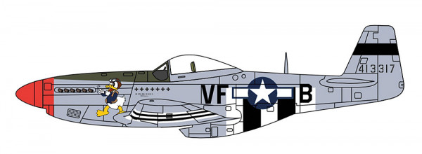 Herpa 81AC126 - P-51 Mustang - 336th FS, 4th FG, 8th AF, Debden UK 1944
