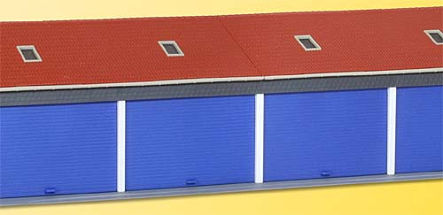 Kibri 38136 - Garagen für 8 LKW 34x11x9 cm Stecksystem