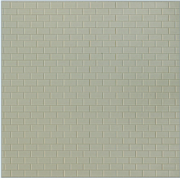Preiser 19607 - Bodenfliesen lang Grau, 3 Platten 95 x 95 mm, Bausatz
