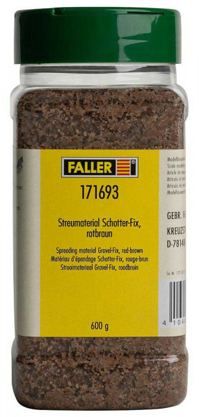 Faller 171693 - Streumaterial Schotter-Fix, rotbraun 600gr.