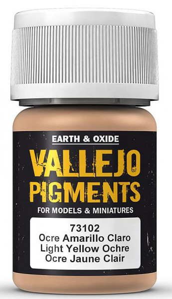 Vallejo 773102 - Pigmentfarbe 30ml Hell-Gelb Ocker