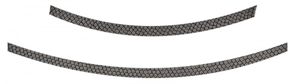 Vollmer 48238 - H0 Seitenstreifen Kopfsteinpflaster aus Steinkunst, 45°-Kurve, Radius 30 cm