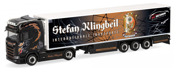 Herpa 321013 - Scania CS 20 HD Kühlkoffer-Sattelzug "Stefan Klingbeil Transporte"