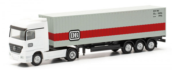 Herpa 066846 - Mercedes-Benz Actros Container-Sattelzug "Deutsche Bahn"