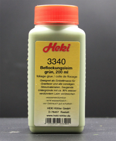 Heki 3340 - Beflockungsleim grün 200 ml Heki