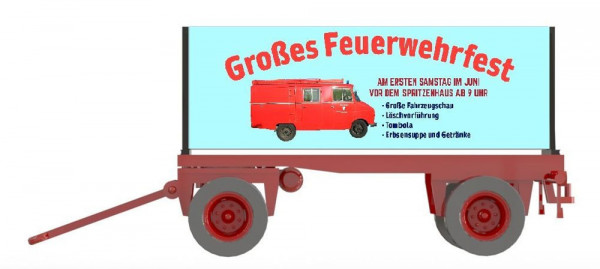 VK 06013 - Plakatwagen Feuerwehrfest, Bausatz