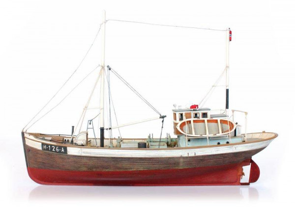 Artitec 50.107-V - Norwegisches Fischerboot Framtid I Vollrumpf - Bausatz aus Resin