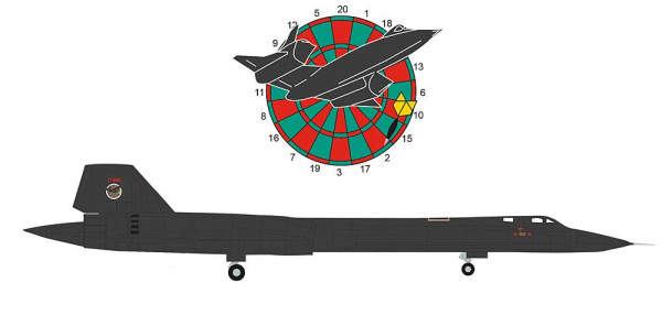 Herpa 573283 - U.S. Air Force Lockheed SR-71A Blackbird - Detachment 4 "Dartboard"