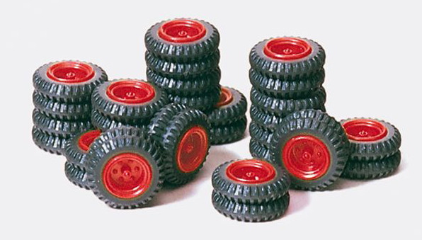 Preiser 21039 - Räder-Set Circus-Krone rot 16tlg.