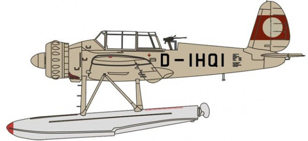 Herpa 81AC080S - Arado AR196 D-IHQI Prototype 1938 (ohne Hakenkreuz)