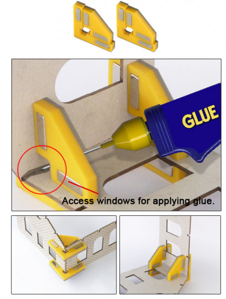 Proses PPR-SS-02 - Snap & Glue - Rechtwinkel (2 magnetische Halterungen mit 8 Festhaltemagneten)