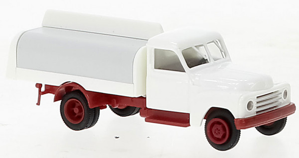 Brekina 37147 - Hanomag L 28 Getränkeaufbau weiss, rot, 1950,