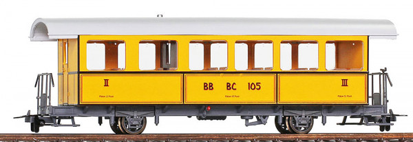 Bemo 3233165 - Velay Express Personenwagen 2-achsig BC 105 gelb