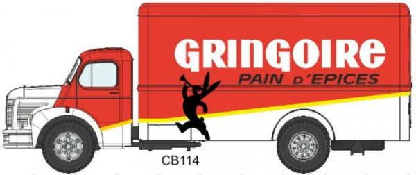 REE CB-114 - Berliet GLC 6 Kasten Gringoir orange / weiß, "PAIN D´EPICES GRINGOIRE"