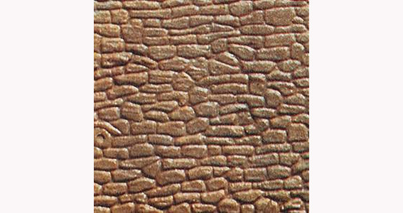 Kibri 34120 - Mauerplatte unregelmäßig mit Abdecksteinen 20 x 12 cm