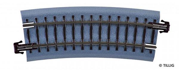 Tillig 83720 - Bettungsgleis braun - gebogenes Gleis R310/15°
