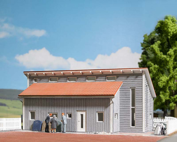 Busch 1548- Gewerbehalle, Bausatz 153 x 84 x 72 mm