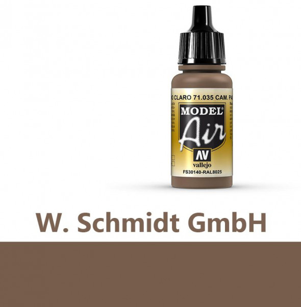 Vallejo 771035 - Model Air Tarnfarbe, Hellbraun, 17 ml