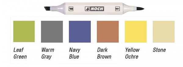 Noch 61158 - Patina-Marker für die Modelle 6 Marker