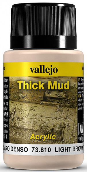 Vallejo 773810 - Weathering Schlamm, hellbraun, 40 ml