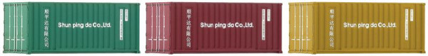 Fleischmann 910220 - Set 20ft. Container 3-teilig