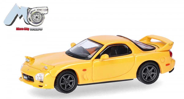 Herpa 87MC000154 - Mazda RX-7, gelb (yellow)