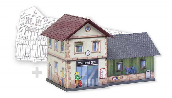 Faller 150110 - BASIC Bahnhof, inkl. 1 Bemalvariante