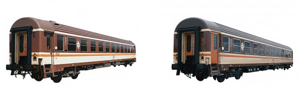 Electrotren HE4046 - RENFE, 2-tlg. Set „Estrella Galicia”, 2 x BBL-9600, Estrella-Farbgebung mit bra