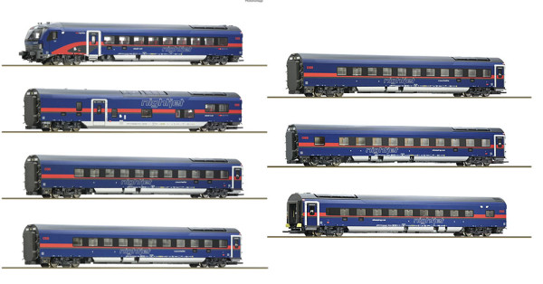 Roco 5500022 - ÖBB Set 7-teilig Reisezugwagen "Nightjet" Ep.6