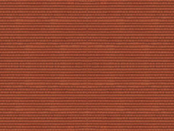Noch 56965 - 3D-Kartonplatte “Dachziegel” 25 x 12,5 cm
