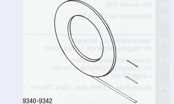 Weinert 9341 - Klebebänder, schw. 0,5 16,5m