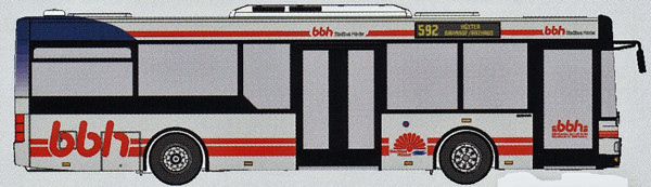 VK 09041 - MAN NM 223.2 Midi, BBH Bahnbus Höxter, Waen 4156, Höxter Bf./Rathaus
