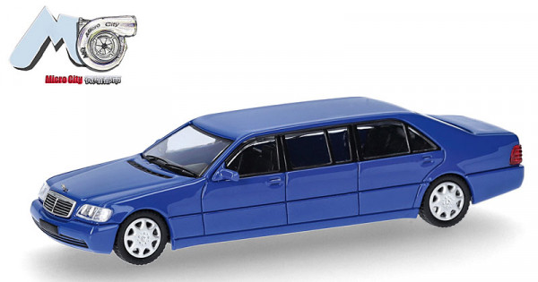 Herpa 87MC000105 Mercedes-Benz S600 Pullmann, blau
