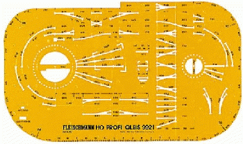 Fleischmann 9921 - Gleisplanschablone für Profi-Gleis