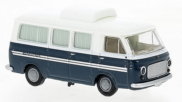 Brekina 34417 - Fiat 238 Camper weiss, blau, 1966,