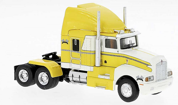 Brekina 85927 - Kenworth T 600 gelb, weiss, 1984,