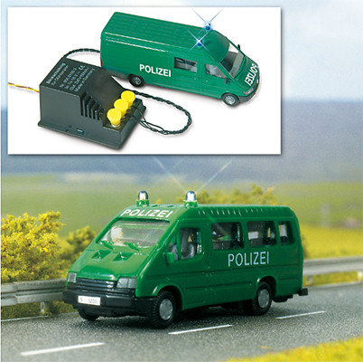 Busch 5935 - Blaulicht-Blink-Set 2 Kabelbirnen blau, einbaufertig mit Wechsel-Blinkschaltung