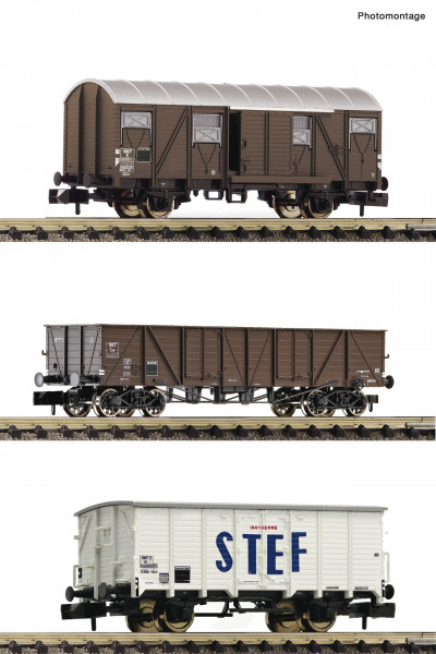 Fleischmann 880904 - SNCF Set Güterwagen 3-teilig Ep.3