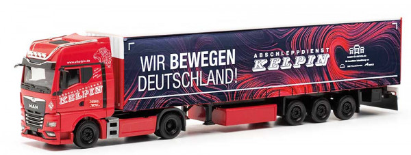 Herpa 317771 - MAN TGX GX Gardinenplanen-Sattelzug "KELPIN/Wir bewegen Deutschland"