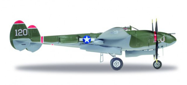 Herpa 580243 - U.S. Army Air Forces (USAAF) Lockheed P-38L Lightning - Captain V.E. Jett, 431st Figh