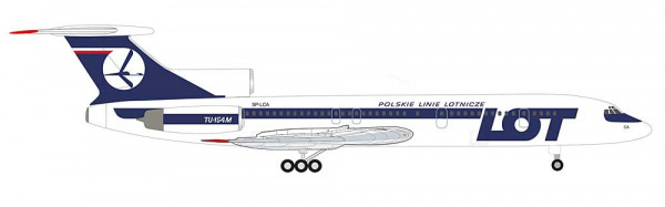 Herpa 538121 - LOT Polish Airlines Tupolev TU-154M