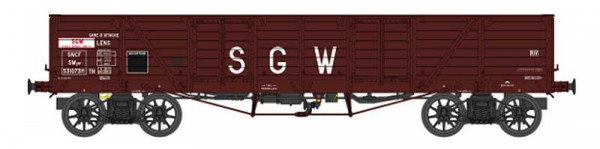 REE WB-853 - SNCF offener Güterwagen TP braun Ep.3, "SGW"
