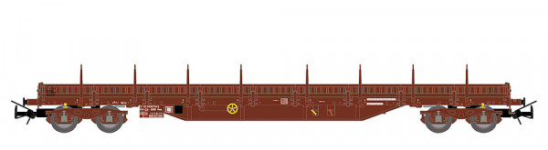 Rivarossi HR6713 - CH-SBB, 4-achs. Rungenwagen, Res, braun mit grauen Achslagerdeckeln