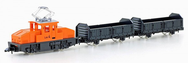 Kato K105007 - Zuggarnitur 3-teilig Güterzug mit Ellok + 2 Güterwagen