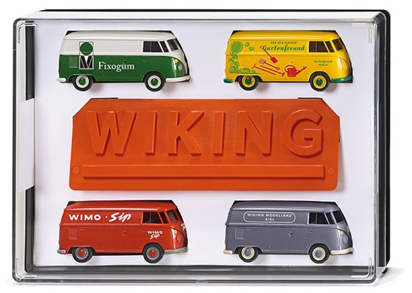 Wiking 2170 01- VW T1Set Geschenkpackung 4Fahrzeuge + Aufsteller