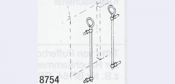 Weinert 8754 - Griffstangen mit Ring für Führ