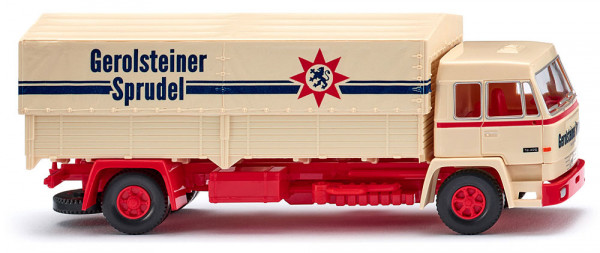 Wiking 084910 - Büssing BS 16L Pritschen-Lkw "Gerolsteiner"