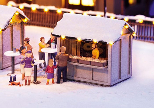 Noch 65610 - Weihnachtsmarkt Kombi-Set